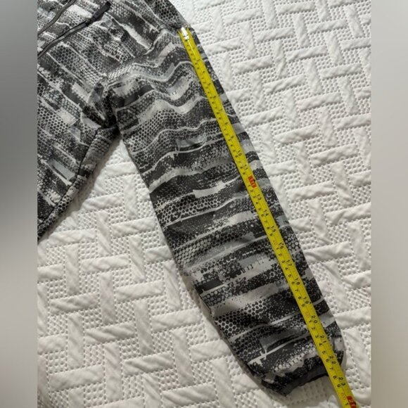 Columbia Grey Pattern Design Spring Fall Lined Waterproof Breathable Jacket Coat - Picture 12 of 12